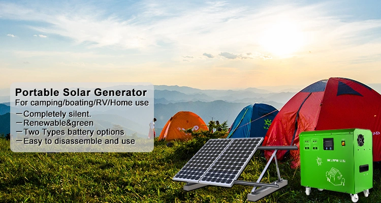 Portable Solar System 300W 500W 1kw 2kw 3kw 5kw Solar Generator System Solar Power Energy Home Solar Inverter